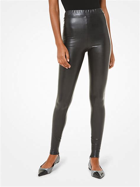 Michael Kors coated leggings